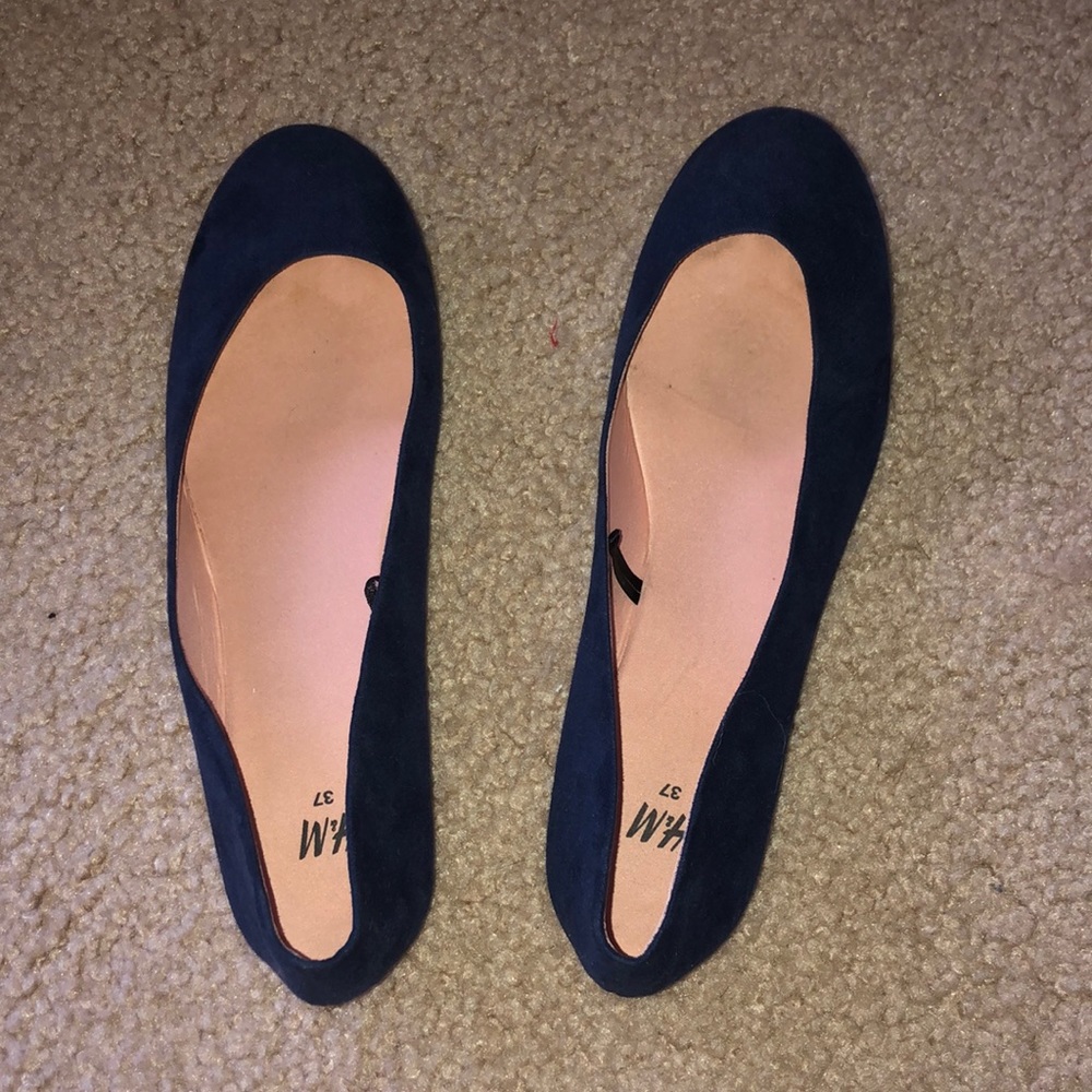 H&M navy blue flats